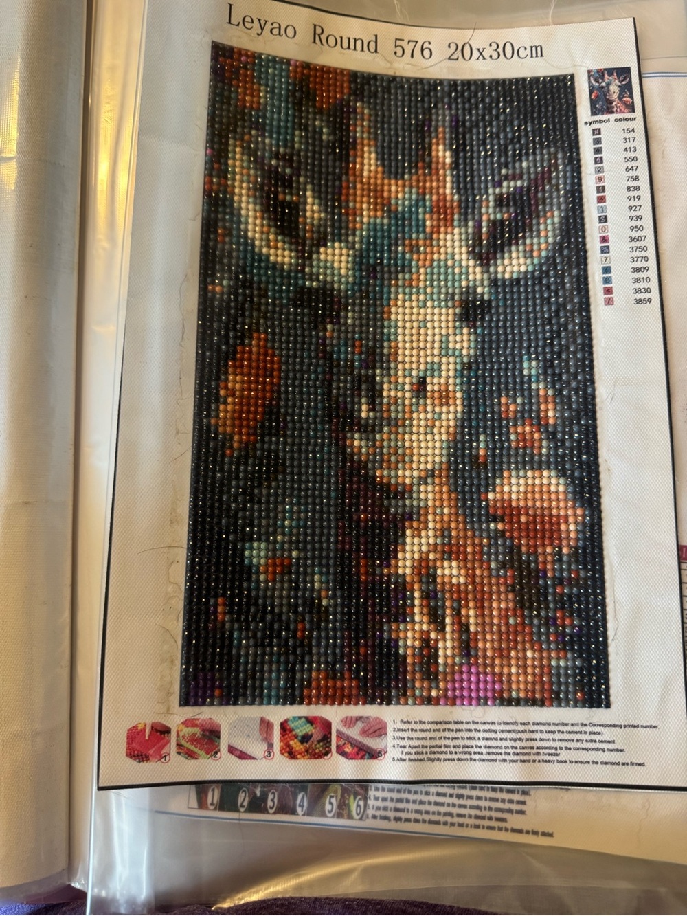 Deer Mosaic Wall Art - Multicolor